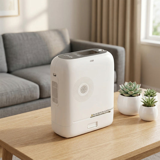 1-8L Lightweight Pulse Dose & Continuous Flow Oxygen Concentrator - CHO-08