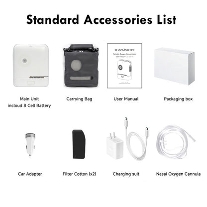 1-8L Pulse Dose & Continuous Flow Oxygen Concentrator - CHO-08