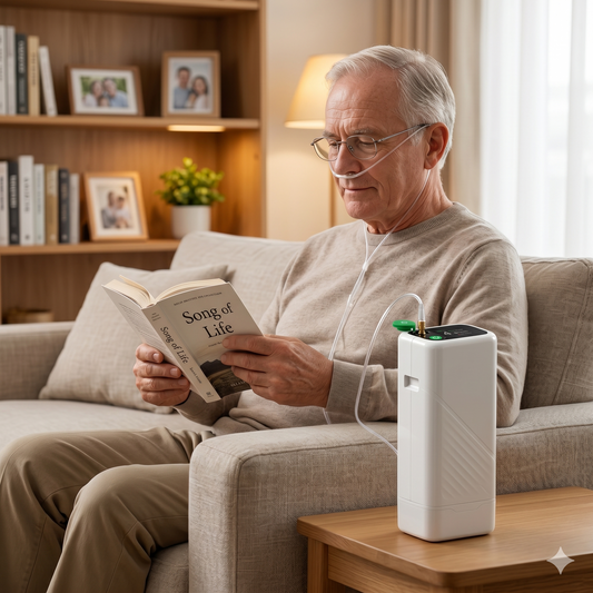 1-5L Adjustable Pulse Dose Portable Oxygen Concentrator - ROV-03